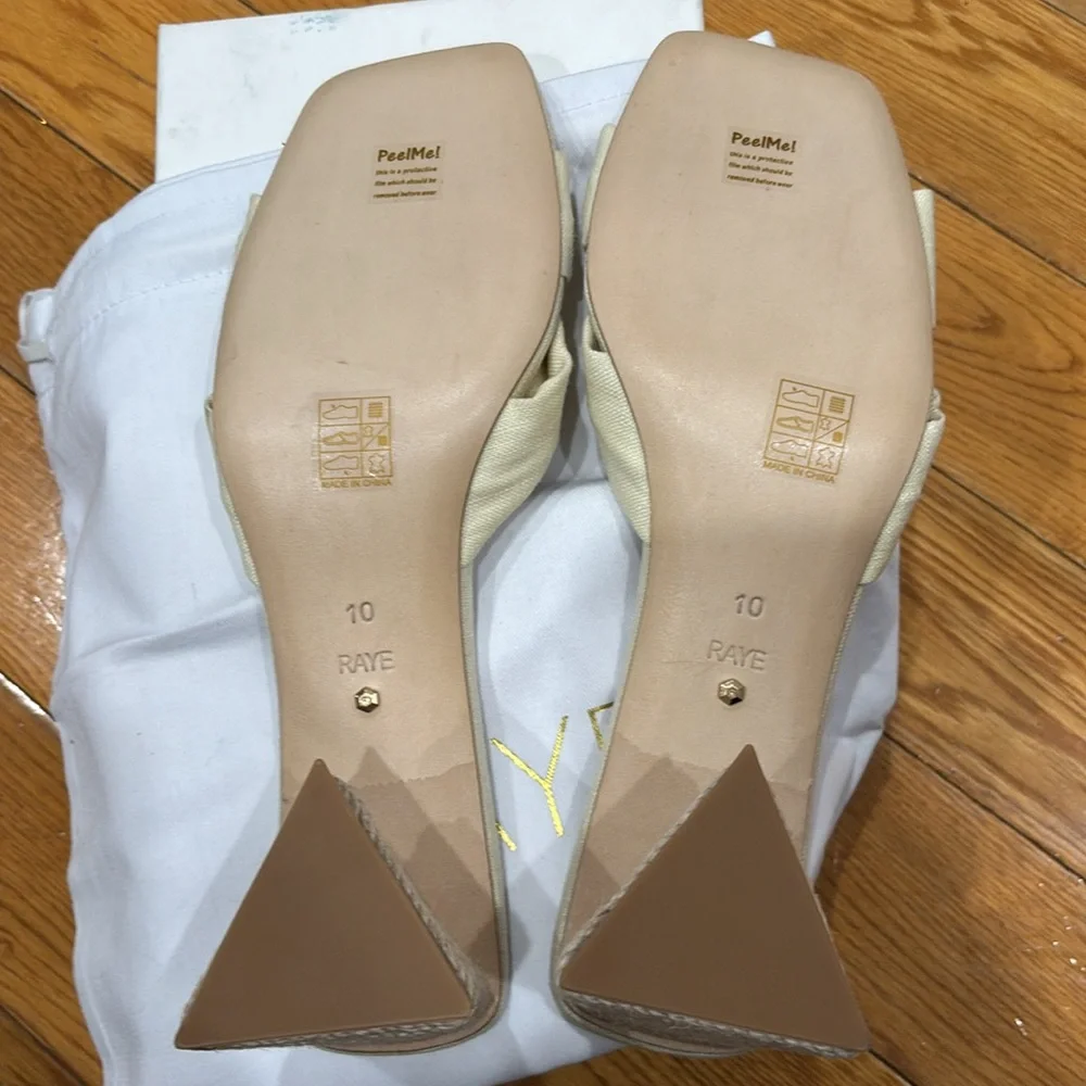Raye Fifi Heel in Natural, Size: 10